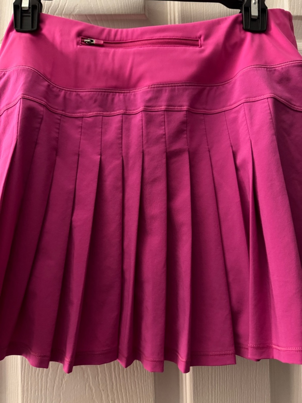 Source Unknown Bright Fuchsia Pleated Mini Skirt